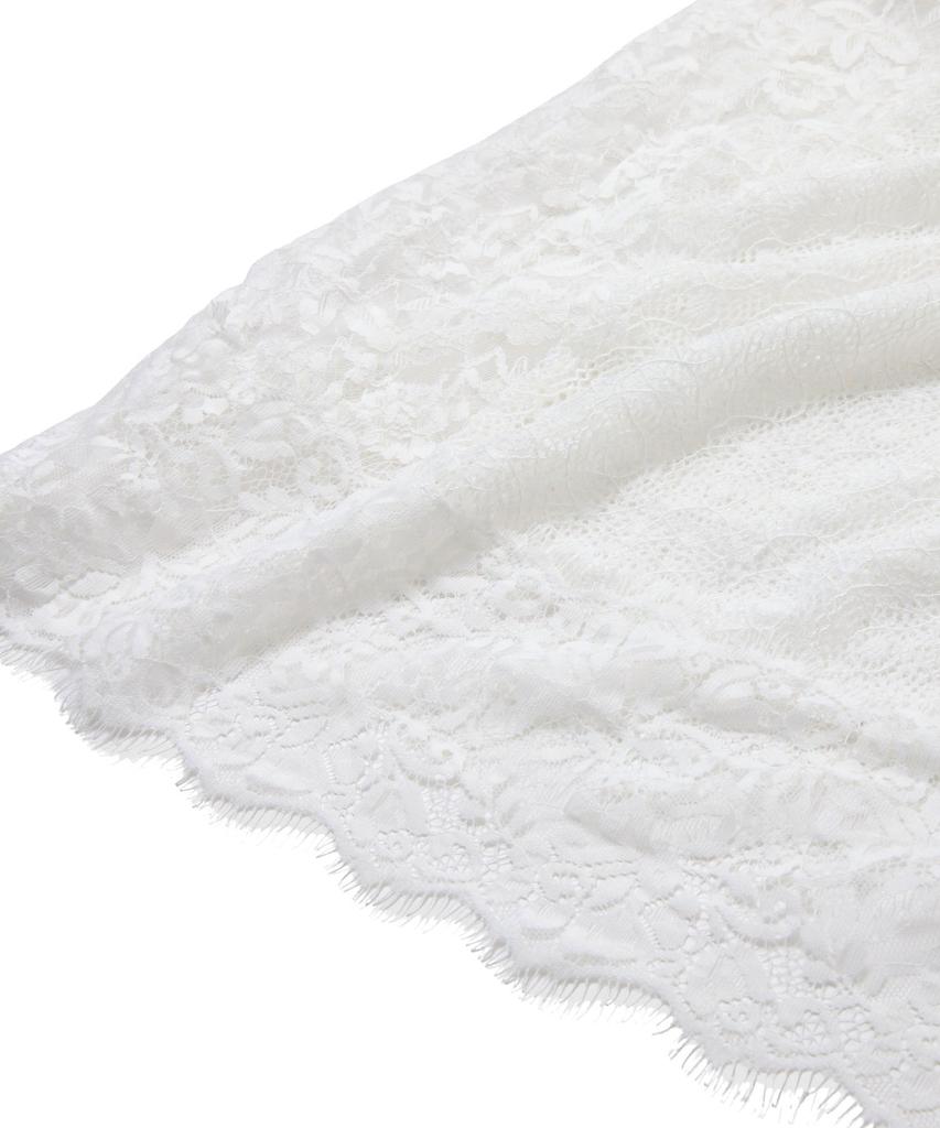 Penfield Crochet Mix Long Dress White_Fs2Ws52F