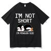 Kawaii Im Not Short Im Penguin Size T Shirts Penguin Lover Men/women Tshirt Vintage Unisex Clothes Cotton Summer Aesthetic Tops