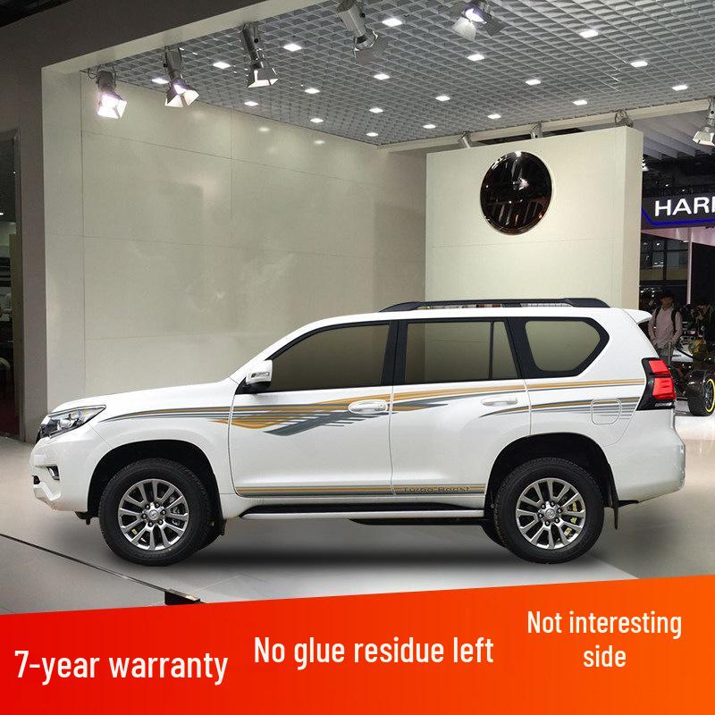 Toyota Prado 10-22 Модели Автомобильная Полоса на Кузов Наклейка на Поясную Линию.