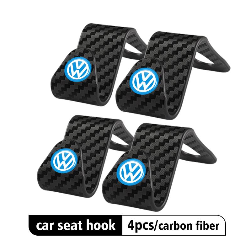 Car Seat Pillow Rod Hook PP Material Auto Back Seat Organizer For Volkswagen VW Scirocco Passat Polo B5 B6 B7 CC Tiguan Sharan zj2