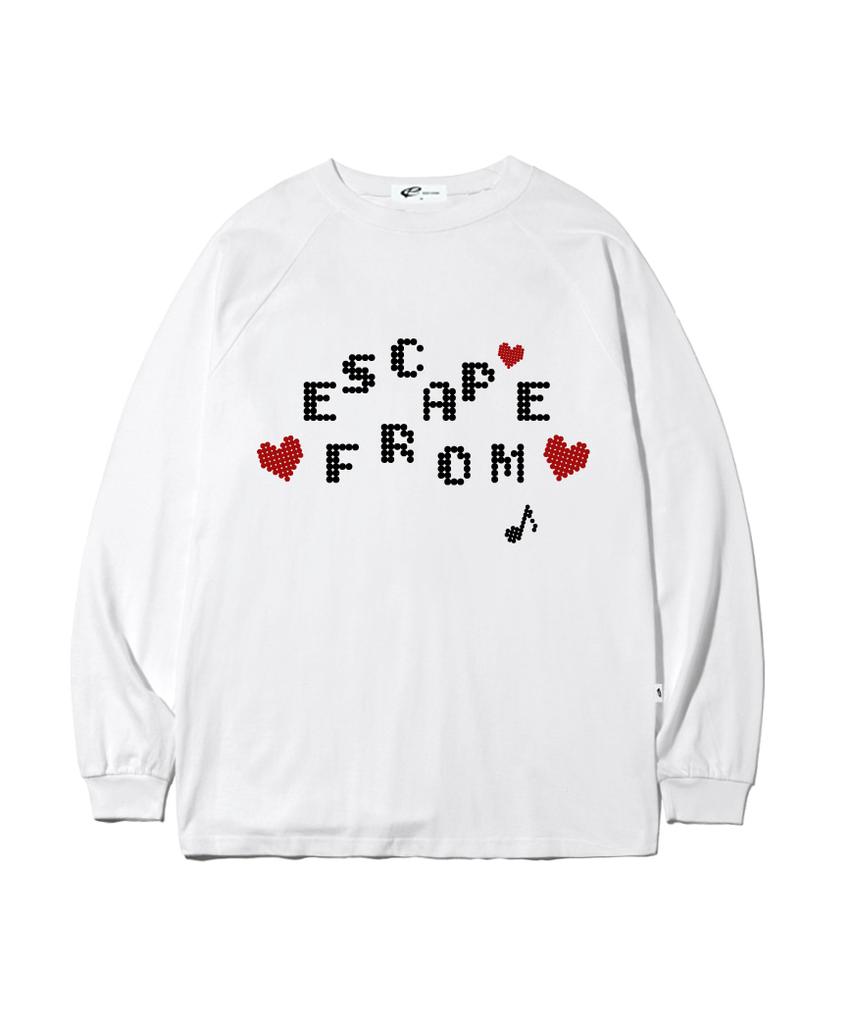 ESCAPEFROM Heartbeat Circle Logo Print Long Sleeve [2 Colors]