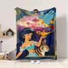 1Pc Aladdin'S Magical Adventure Blanket Soft And Comfortable Casual Warm Camping Travel Christmas Halloween Xmas Gift M924306