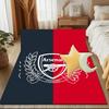 Arsenal Football Club Crest Printed Office Carpet Chair Cushion  Entryway Rug, Rugs for Living Room, Bedroom Christmas gifts