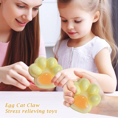 Трехцветные радужные кошачьи коготки Pinch Cat Claws Новая уникальная декомпрессионная игрушка Грязевой липкий мешок