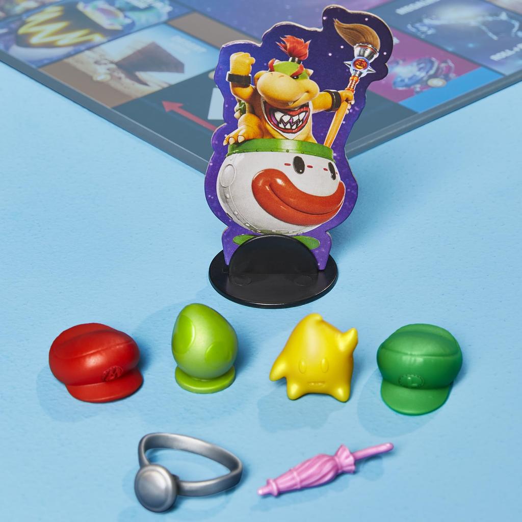 Hasbro Monopoly Board Classic Super The Super Mario Galaxy Ages Family Kids to Authentic Product Game, Game, Mario, Movie, 8+, 2-6 Players, Game,