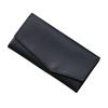 Il Modo Made In Japan Genuine Leather Small Long Wallet for Women and Men [statusy] (Black, Right)