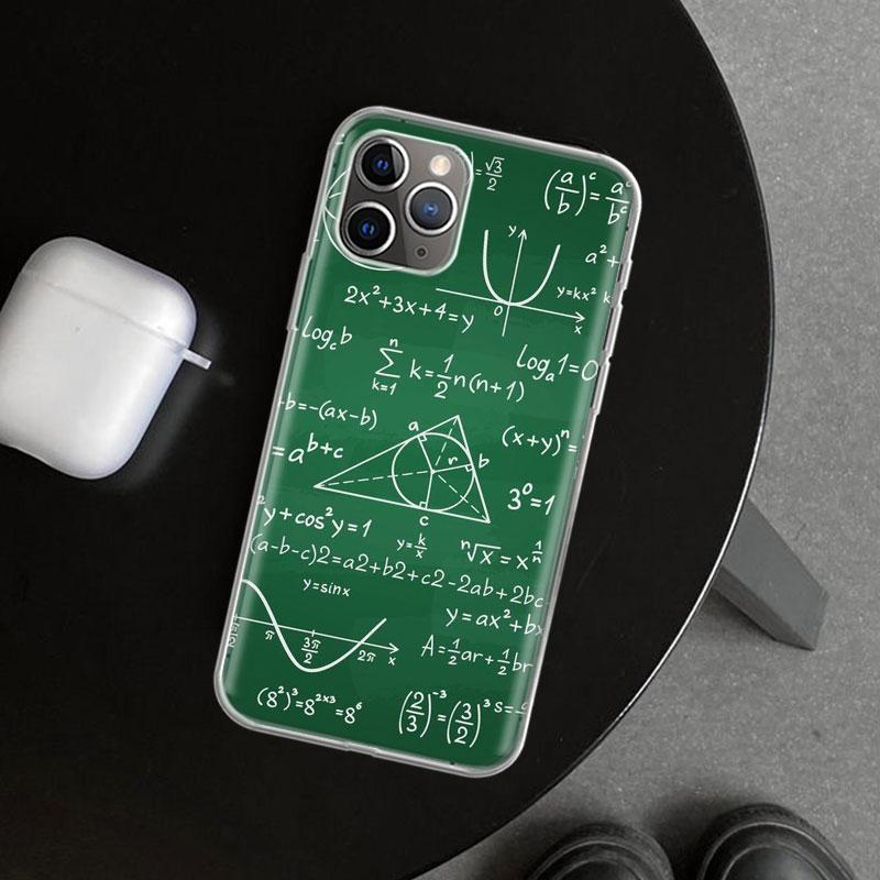 Чехол для телефона с изображением Физики Химии Математики для iPhone 11 12 13 Mini 14 15 Plus 16 Pro Max 17 Air 7 8 + SE Арт Индивидуальный Fund