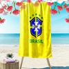 Пляжное полотенце CBF Brazil Print, Большое, Мягкое, Быстросохнущее, для Пляжа, Кемпинга, Плавания
