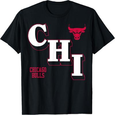 НБА - Футболка с угловым логотипом Chicago Bulls