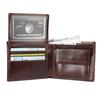 Leather Men Wallets with Coin Pocket Vintage Male Purse RFID Blocking Genuine Leather Men Wallet Card Holders