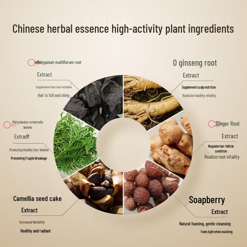 Long Hair Xiaozhai Ginseng & Rice Water Anti-Hair Loss Shampoo Set