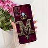 Прозрачный Чехол Для Realme RMX2101 Чехол Для Realme C17 Роскошная Корона Буквы A-Z 2D Плоский Рисунок Мягкий Корпус Для Real me C17