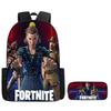 Набор: Большой рюкзак и пенал Fortnite - Мультяшные игровые школьные принадлежности для детей 5-8 лет, Унисекс подарок