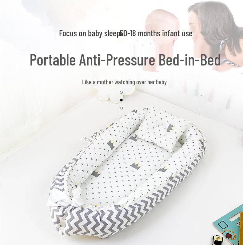 Складное трансграничное бионическое детское гнездышко-кроватка для новорожденных