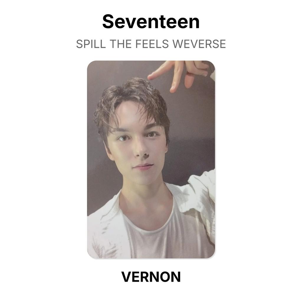 Seventeen SPILL THE FEELS WEVERSE Официальная фотокарточка