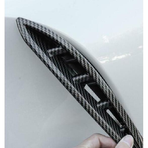 Carbon Fiber Front Fog lamp Air Inlet Cover Trim For Toyota Venza 2021-2024