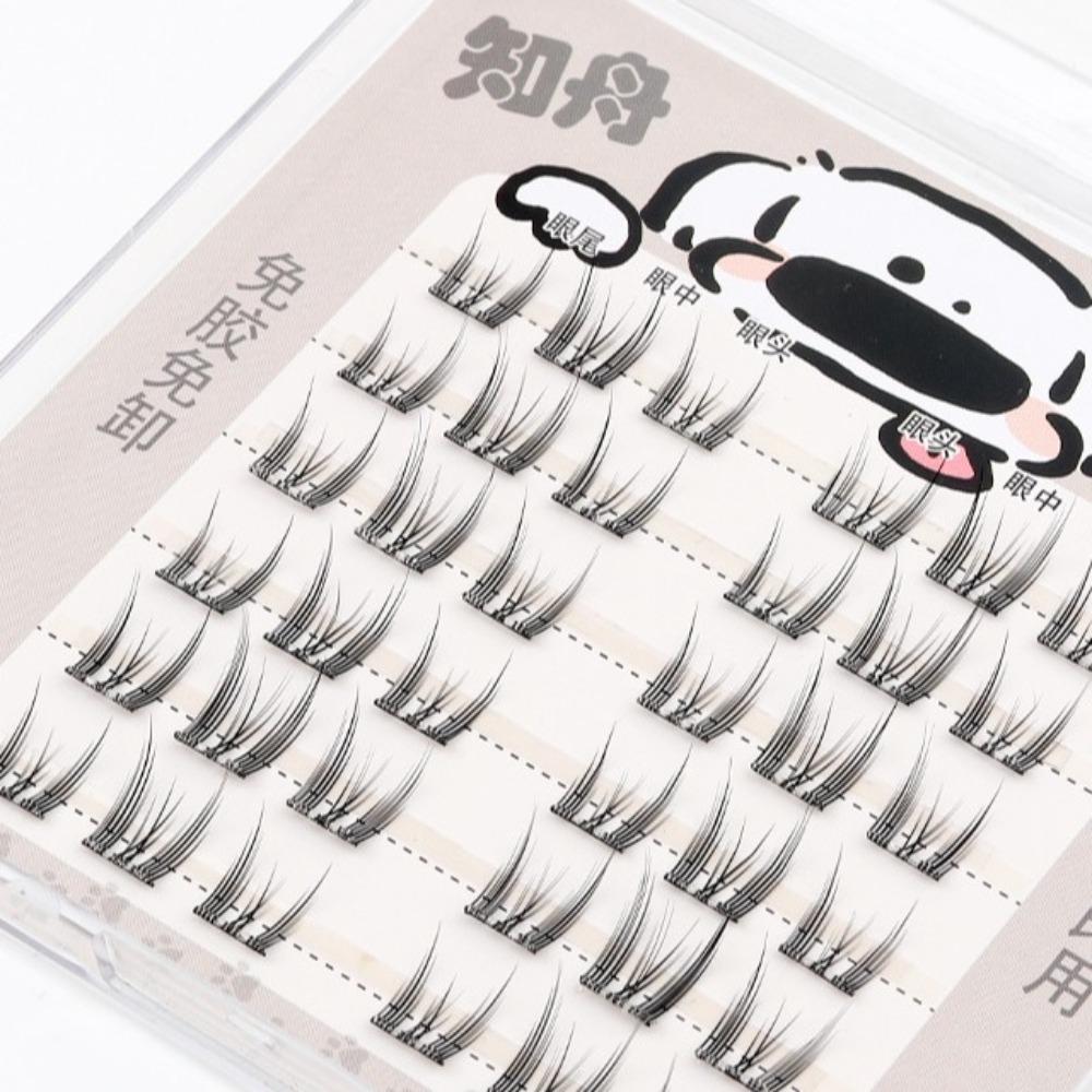 DIY Self-adhesive Lash Clusters Reusable False Eyelash Clusters Cute Adhesive False Eyelashes Lady