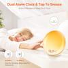 Smart Wake-Up Light: Sunrise Simulation LED Alarm Clock with Colorful Atmosphere, White Noise, and Children's Bedside Lamp.