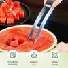 Watermelon Cutter Slicer Stainless Steel Fruit Splitter with Safe Grip