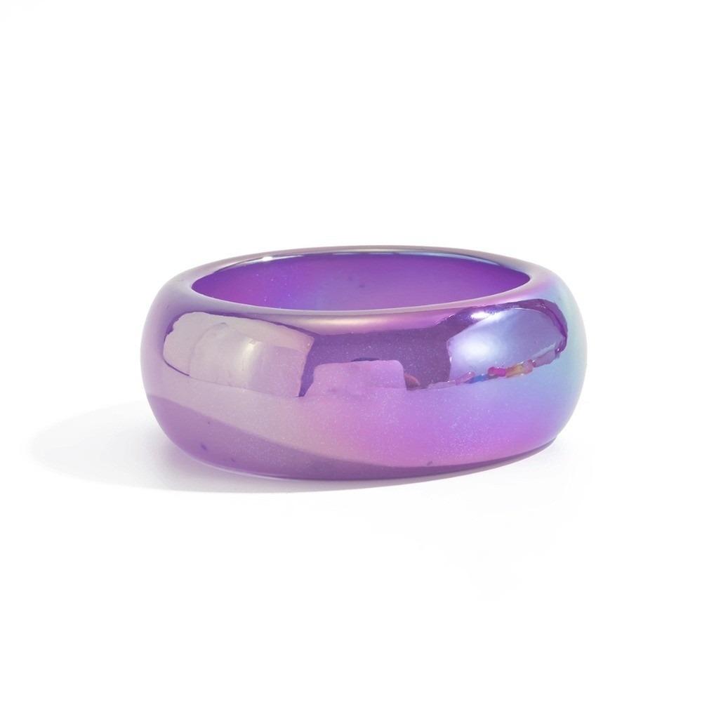 Transparent Laser Bracelets Irregular Geometric Chunky Bangles Colorful Resin Bangles  Boho Style