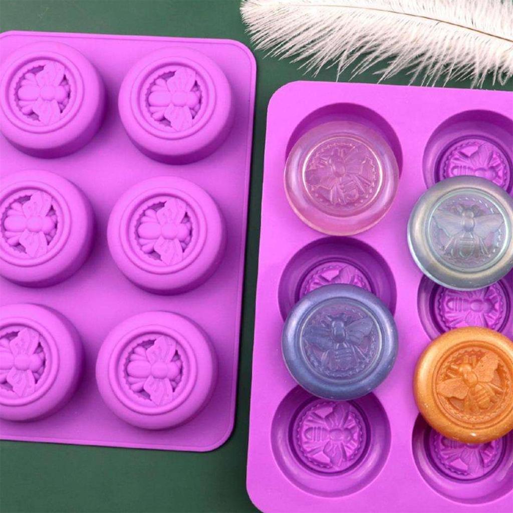 Форма для мыла в виде сот 3D Шмель для лосьонов ручной работы, воск для пчелиных сот, бомбочки для ванны, шоколадные десерты, инструменты для украшения