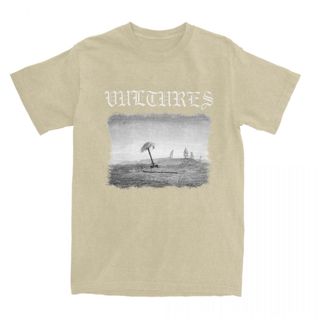 Мужская Женская Футболка с Альбомом Kanye West Vultures 1 Мерч Хип-Хоп Рэп Футболка из Чистого Хлопка Одежда Повседневные Футболки Взрослая