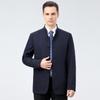 Пиджак мужской деловой повседневный однотонный с лацканами для папы среднего возраста, весна и осень, новая куртка мужская одежда