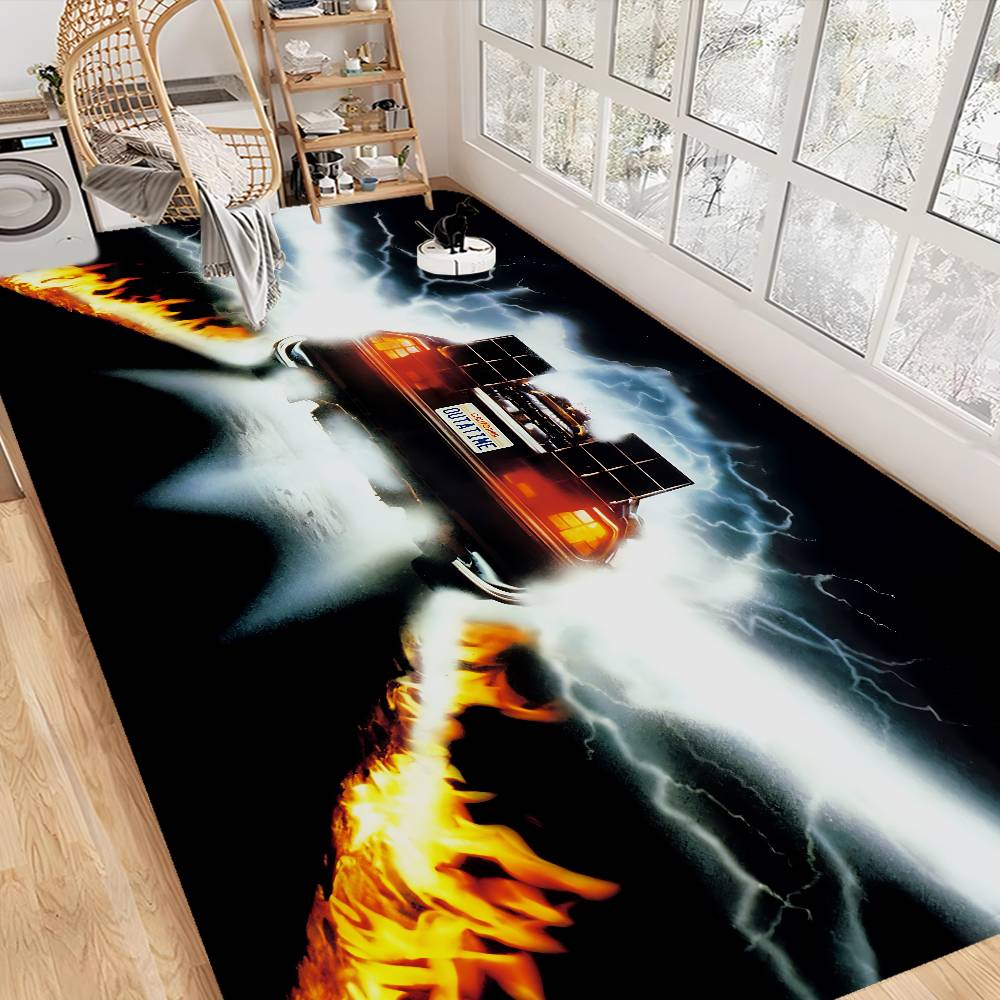 Back To The Future Bathroom Mat Kids Room Bedroom Decoration Balcony Anti-Slip Doormat Living Room Welcome Rug