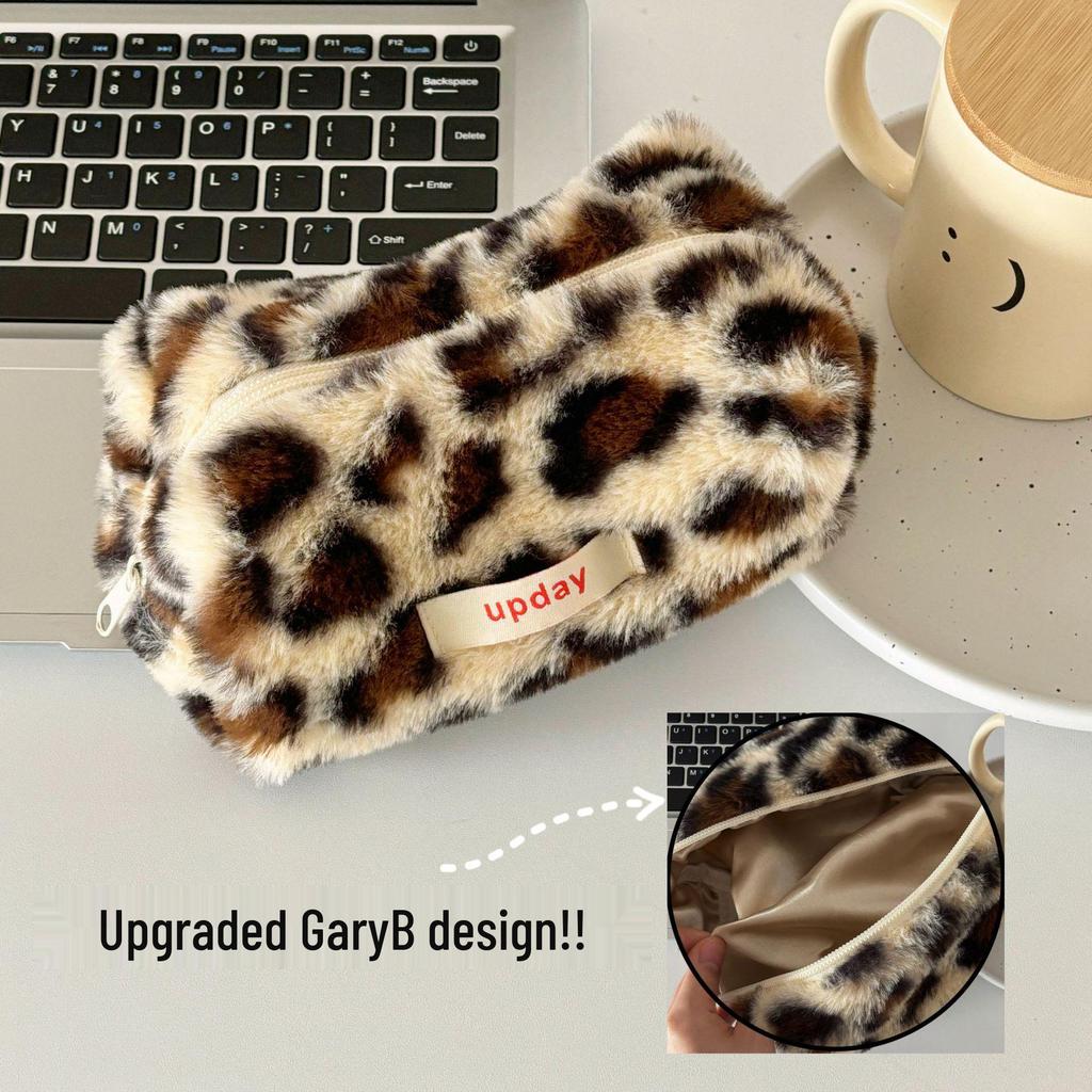 Косметичка и несессер с леопардовым принтом: Портативный, Вместительный, Женский Дорожный Пенал