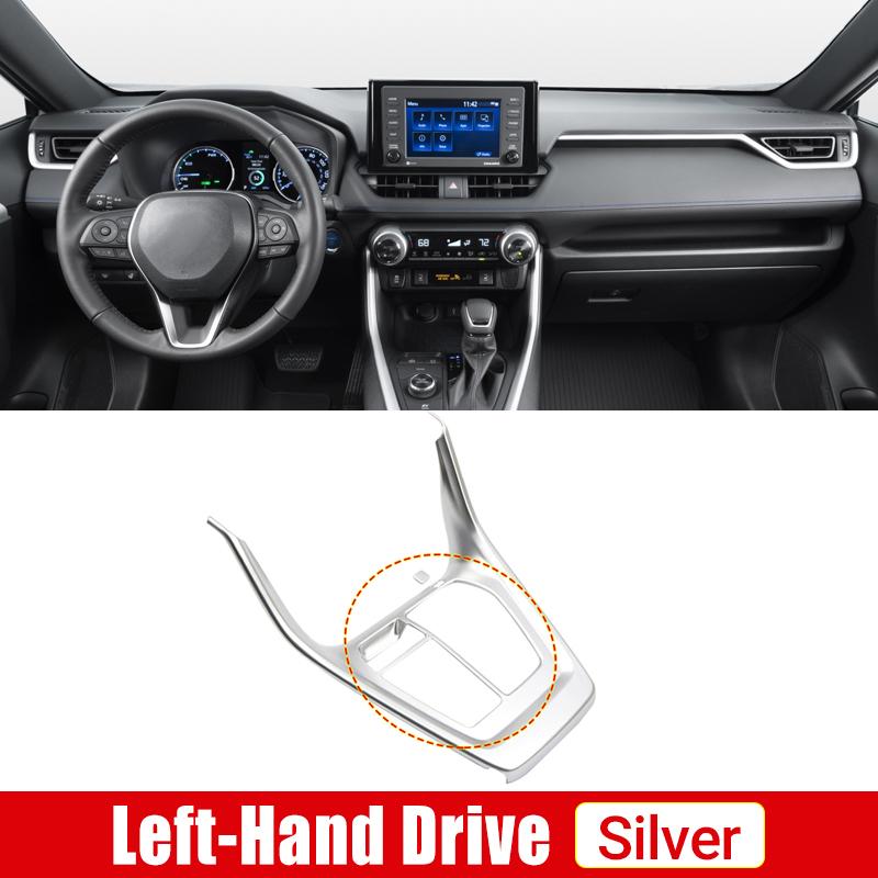 ABS карбоновая внутренняя коробка переключения передач автомобиля, крышка панели, накладка, аксессуары для Toyota RAV4-2022 2023 RAV 4 XA50