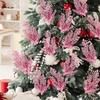 1Pc Glitter Artificial Berries Stems Christmas Decoration Xmas for Home Decor New Year Christmas Tree Wreath Ornaments Accessory