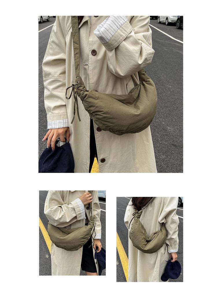 2025 New Fashion Pleated Dumpling Bag: Versatile, Casual Large Capacity Shoulder & Crossbody Bag
