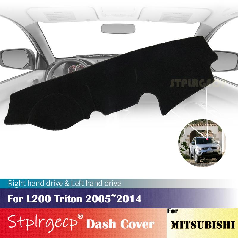 Для Mitsubishi L200 Triton 2004-2014 Противоскользящая накладка на приборную панель Защитная накладка Автоаксессуары Коврик-шторка от солнца 2012 2011 2010