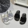 Fashion Bling Bling Silver Platform Slippers Women Open Toe Thick Bottom Beach Slides Shoes Woman Glitter Flip Flops Shiny Sandalias