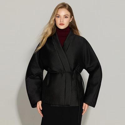 Ta Tu Куртка пуховая короткая с V-образным вырезом в новом китайском стиле