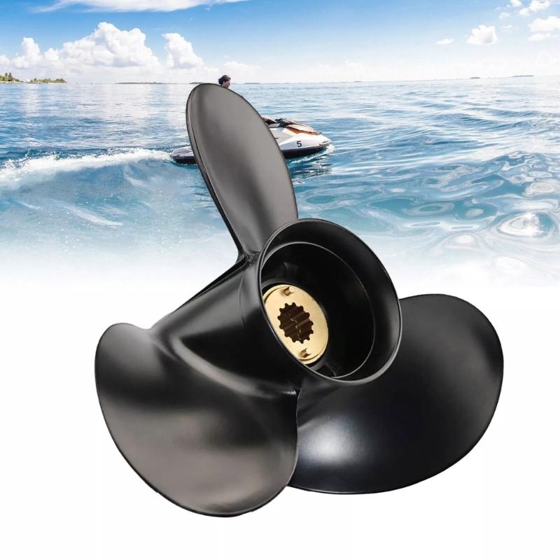 3Blade Outboard Propeller for 25HP 30HP 35HP 40HP 45HP 48HP 50HP 55HP 60HP 70HP Engines 48-816704A45, 13 Tooth Splines