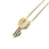 [M8882] - Позолоченное колье «Ключ удачи», белое золото