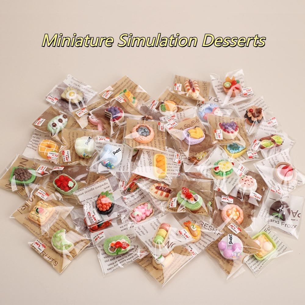 20pcs Breads Simulation Mini Cakes Pastries Play House Toy Miniature Simulation Desserts  Children