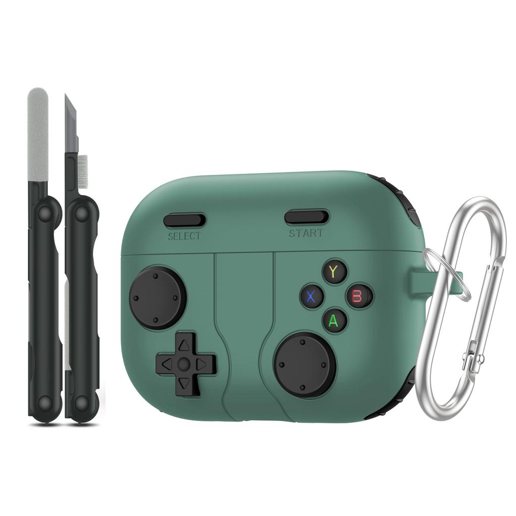 Для AirPods Pro 3 Новый чехол с чистящим набором Чехол с дизайном ретро-игровой консоли Мягкий силиконовый защитный чехол для AirPods Pro 3 2025