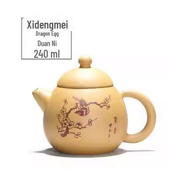 Набор чайников ручной работы из фиолетовой глины Исин – Чайный сервиз в стиле кунг-фу с различными формами чайников (Сертификат включен)