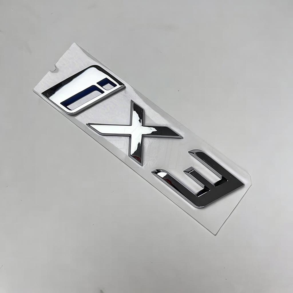 Rear Badge Emblem Letter Sticker For BMW iX3 i4 i7 M50 M60 M70L Car Rear Trunk Logo Decal Auto Exterior Styling Accessories X3 I