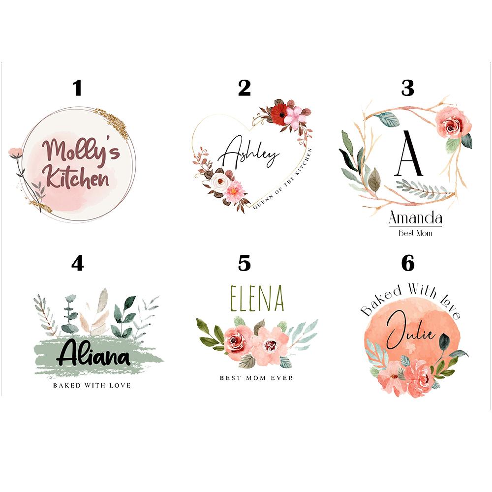 Индивидуальный кухонный фартук для готовки с именем, рождественский подарок для мамы-повара, подарок на день рождения для мамы