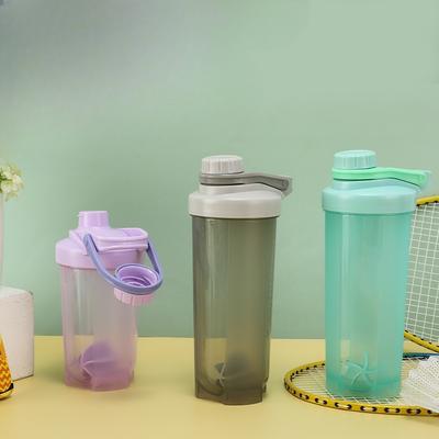 Шейкер для протеинового порошка с мерной шкалой, ручной стакан для молочного коктейля с завинчивающейся крышкой, фитнес и спортивная бутылка для воды