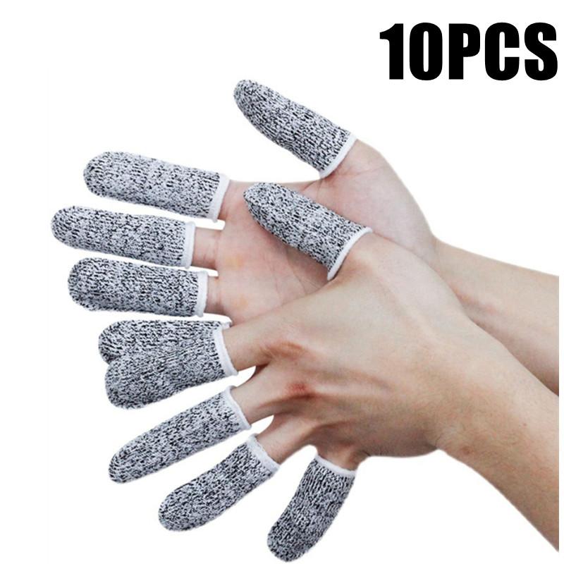 10/20PCSCut Resistant Finger Cots Finger Sleeve Protectors Reusable Finger Glove Fingertip Covers for Sewing Cutting Handicrafts