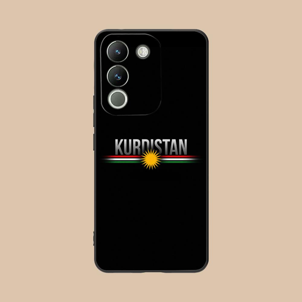 Матовая TPU чехол-накладка с флагом Курдистана для VIVO Y77 76 75 74 73 72 58 56 55 51 50 38 36 Y19 Y18 Y03 Y01 5G Цветная обложка