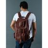 Genuine Goat Leather Travel Rucksack | Vintage Leather Laptop Backpack For Men
