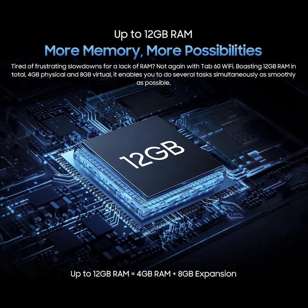 Восстановленный планшет Blackview Tab 60 WiFi 10,1 дюйма Android 14 12 ГБ/128 ГБ WiFi 6 Widevine L1