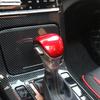 Car Gear Lever Head Shift Knob Decor Cover Trim For Kia Sorento MQ4    ABS Carbon Fiber / Red Interior Accessories