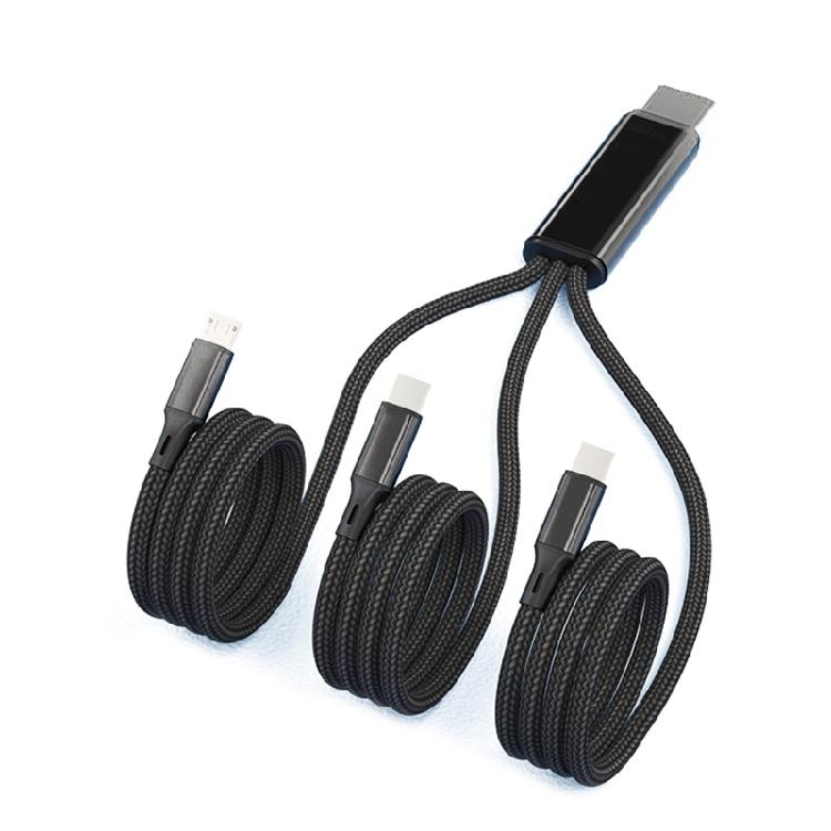 USB C на USB C Micro USB Коннектор Быстрозарядный Шнур для Мобильного Телефона