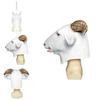 Animal Goat Latex Mask With Whimsical Design For Costume Parties And Holiday Events